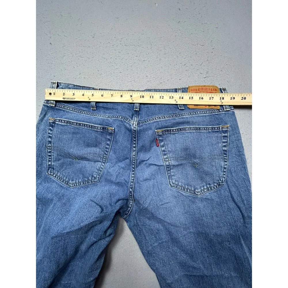 Levi's 559 Relaxed Straight Denim Jeans Blue W38 L30 Mens